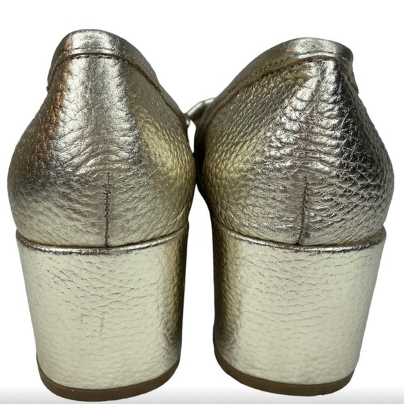 Kenneth Cole REACTION Women's Gold Michelle Block Heel Pump Size 6 NWT - Picture 8 of 11